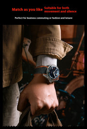 men's luminous hollow mechanical watch, view 8 - MRSLM