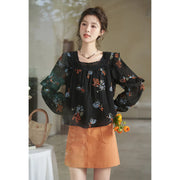 Embroidered dandelion blouse, view 3 - MRSLM