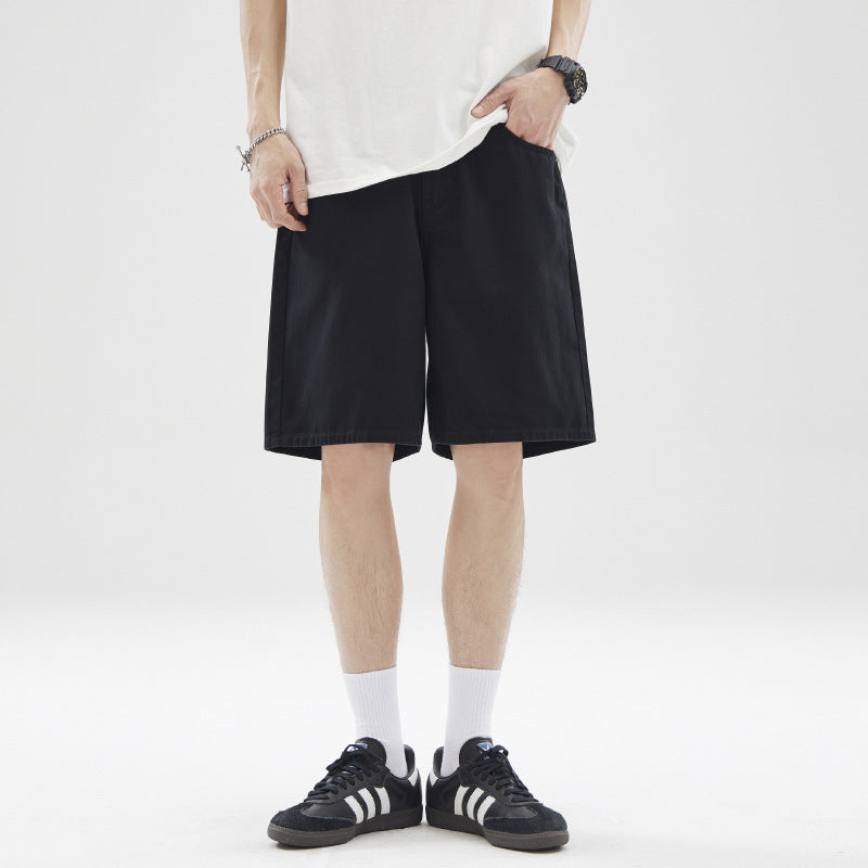 straight cotton casual shorts - MRSLM