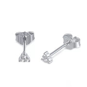 mini zircon stud earrings, view 2 - MRSLM
