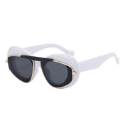 Geometric double frame sunglasses, view 3 - MRSLM