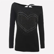 women's knitted pullover sweater, view 8 - MRSLM