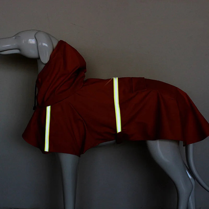 Waterproof Hooded Raincoat for Small and Large Dogs