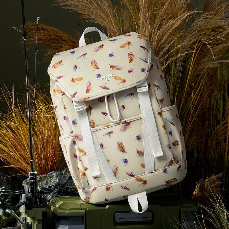 striped commuter travel backpack - MRSLM