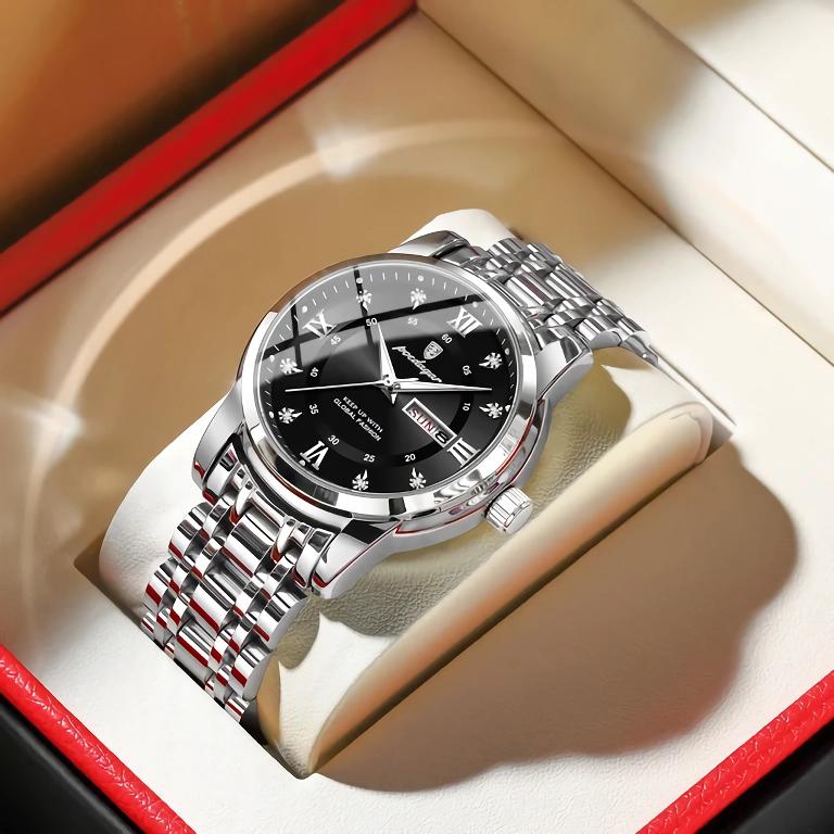 men's luminous quartz watch, view 7 - MRSLM