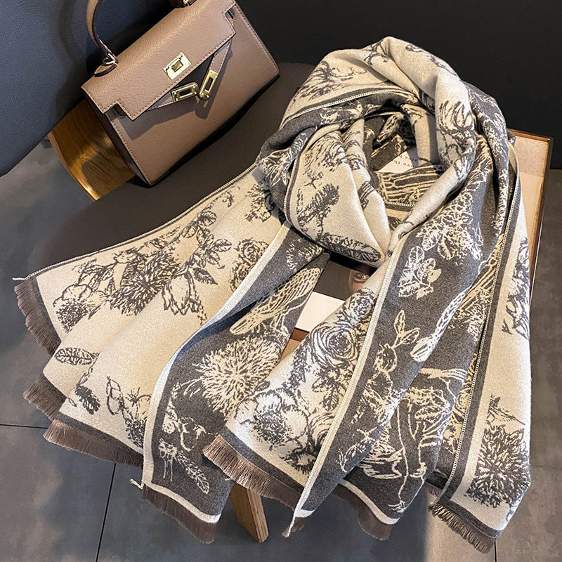 Shawl Scarf Fashion Scarf Student Faux Cashmere