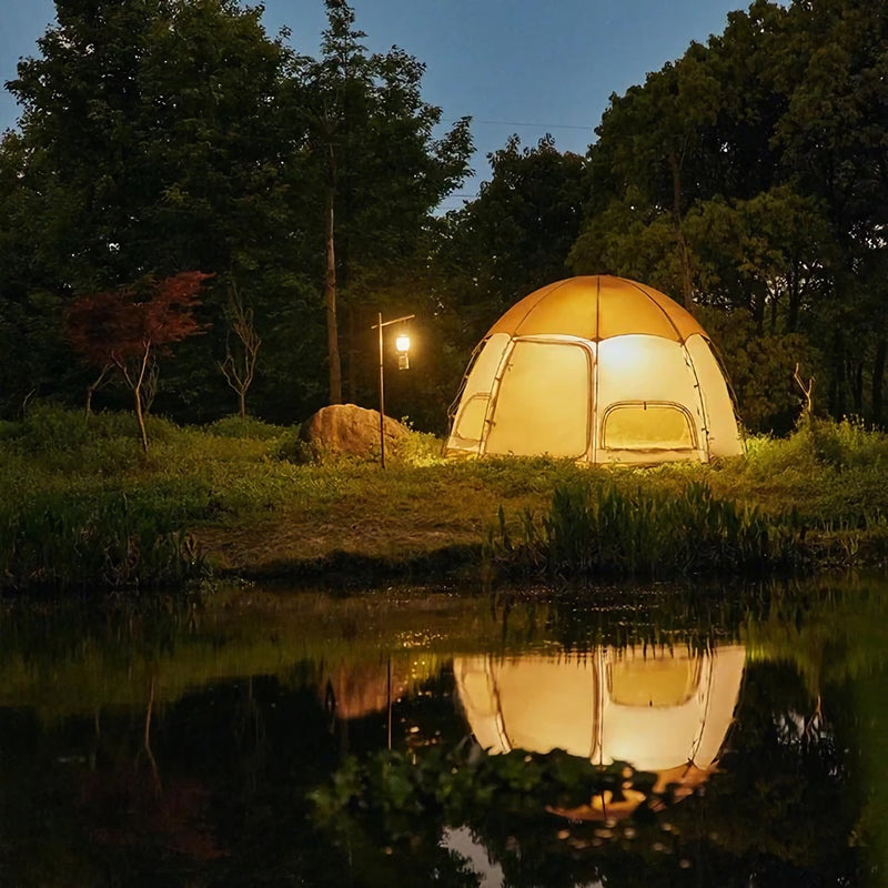 octagonal mushroom camping tent, view 3 - MRSLM