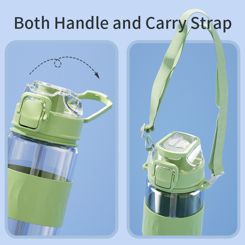 800ml insulated glass water bottle with tea filter, view 9 - MRSLM