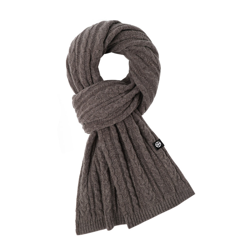 Women's long knit winter scarf, view 2 - MRSLM