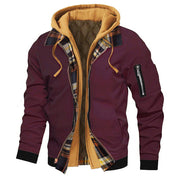 men's thick hooded jacket, view 3 - MRSLM