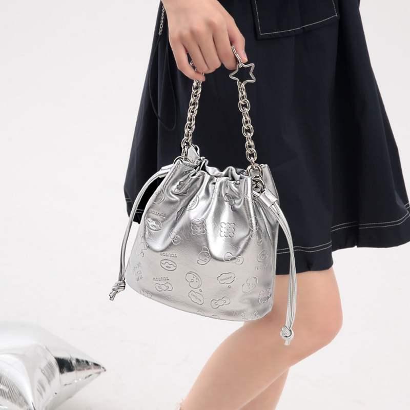 Cartoon embossed bucket bag - MRSLM
