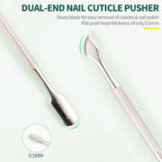 stainless steel cuticle scissors and nail care tool, view 6 - MRSLM