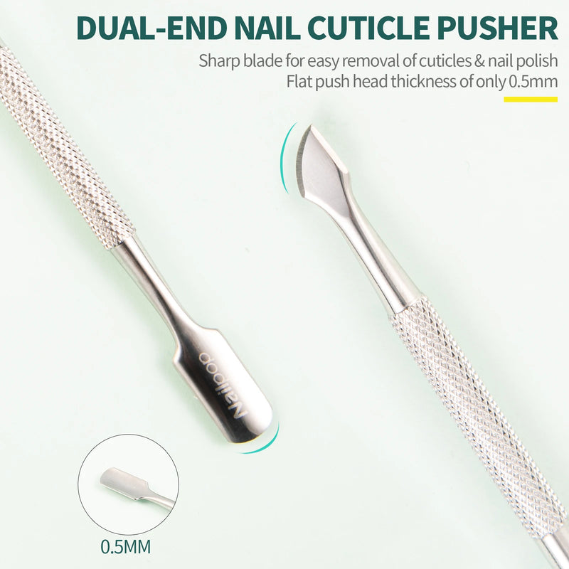 stainless steel cuticle scissors and nail care tool, view 6 - MRSLM