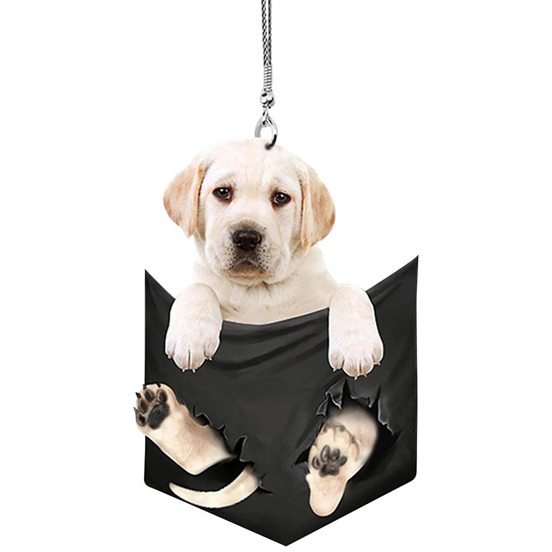 Mini Puppy Car Pendant