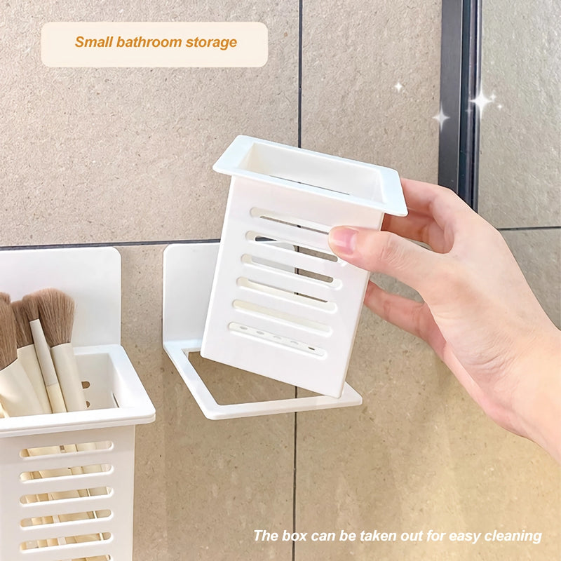 Wall-mounted toothbrush and cosmetic holder, view 5 - MRSLM