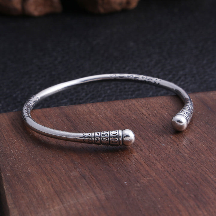 Men's And Women's Personality Simple Gold Hoop Stick Shape Bracelet