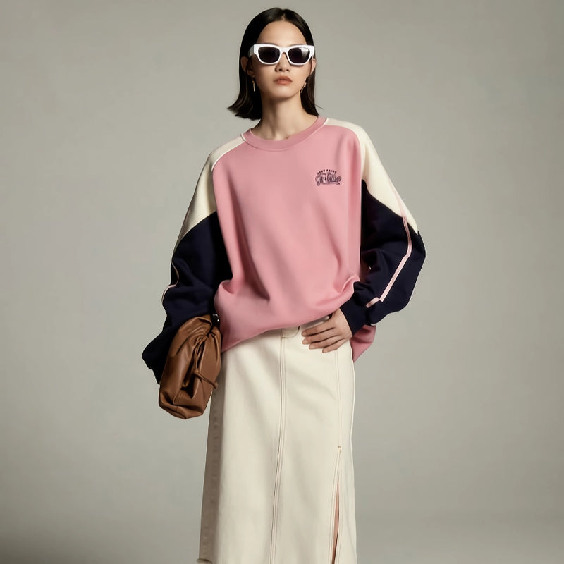 contrast stitching pullover - MRSLM