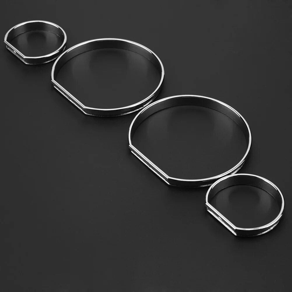 BMW E46 Dashboard Dial Rings Trim Set