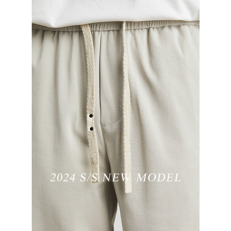 men's striped loose straight pants, view 3 - MRSLM