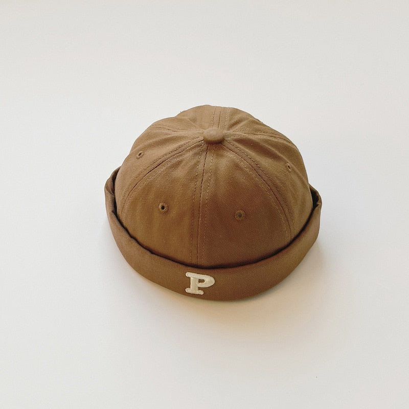 vintage letters embroidered baby docker hat, view 5 - MRSLM