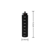 portable 7 grids aluminum pill box, view 10 - MRSLM