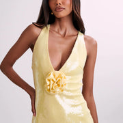 sling backless maxi dress, view 22 - MRSLM