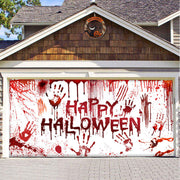Halloween garage door backdrop hanging cloth - MRSLM