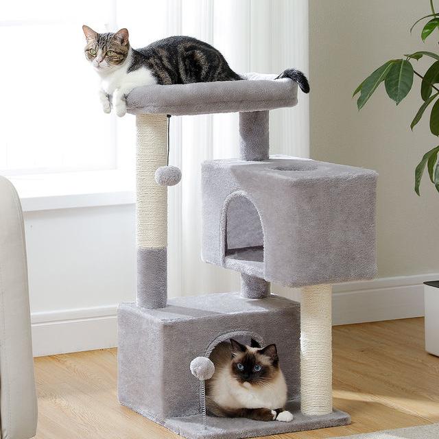 80 cm cat tower with double condo - MRSLM