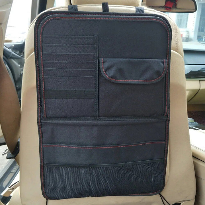 Universal Car Seat Back Organizer with Foldable Dining Tray