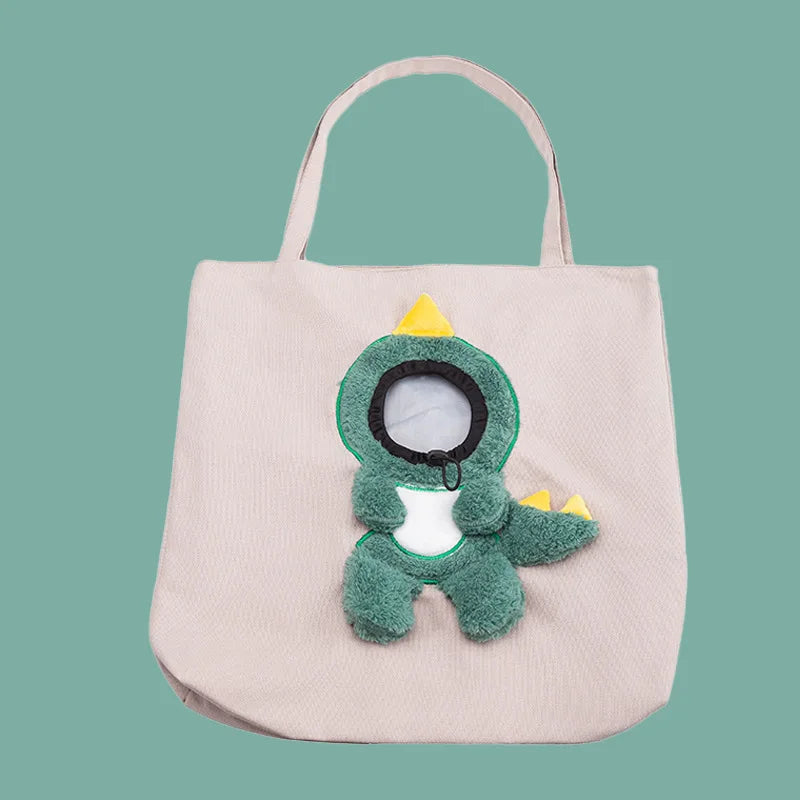 pet canvas travel bag, view 2 - MRSLM