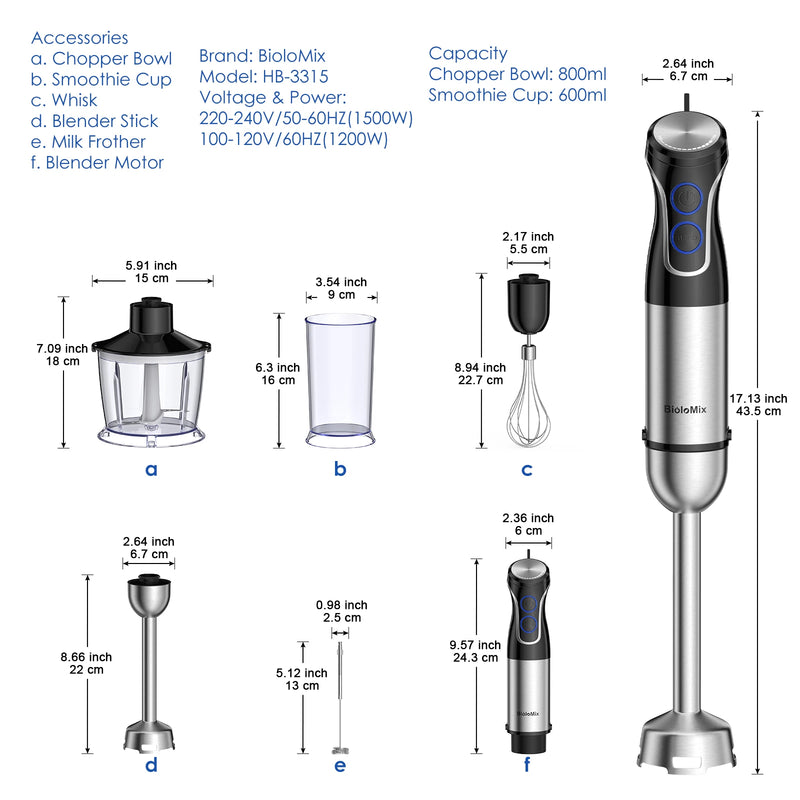 5-in-1 immersion hand blender, view 11 - MRSLM