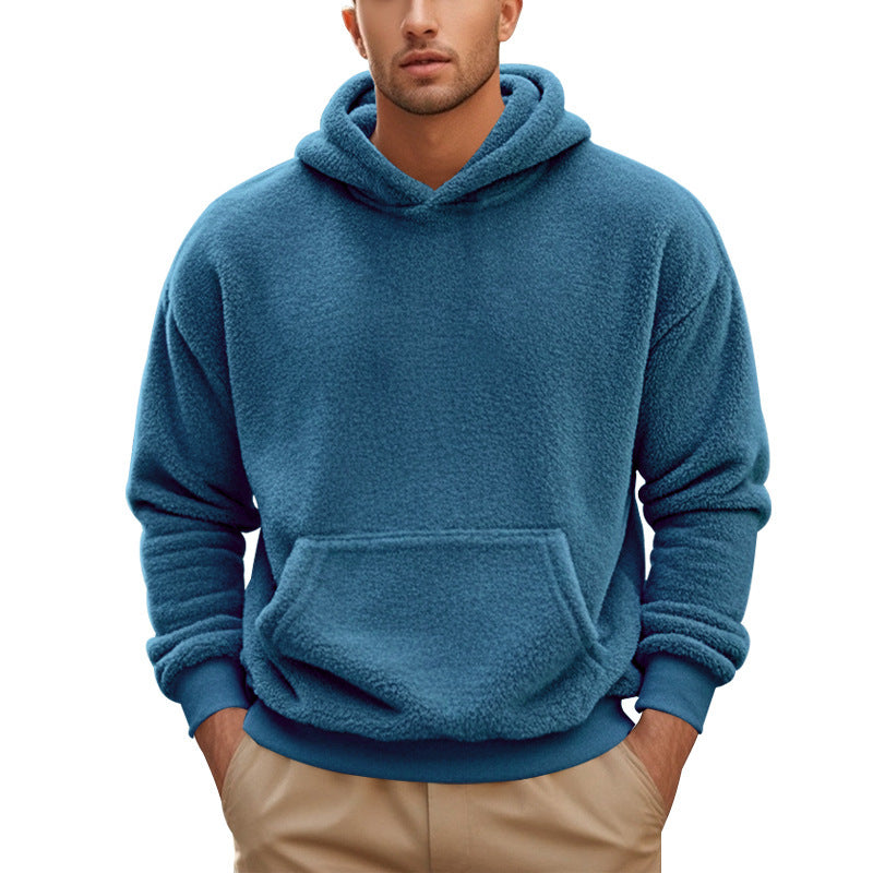 men's double-sided velvet loose sweater, view 5 - MRSLM