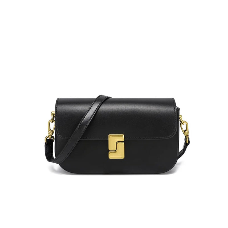 genuine leather minimalist small square bag, view 5 - MRSLM