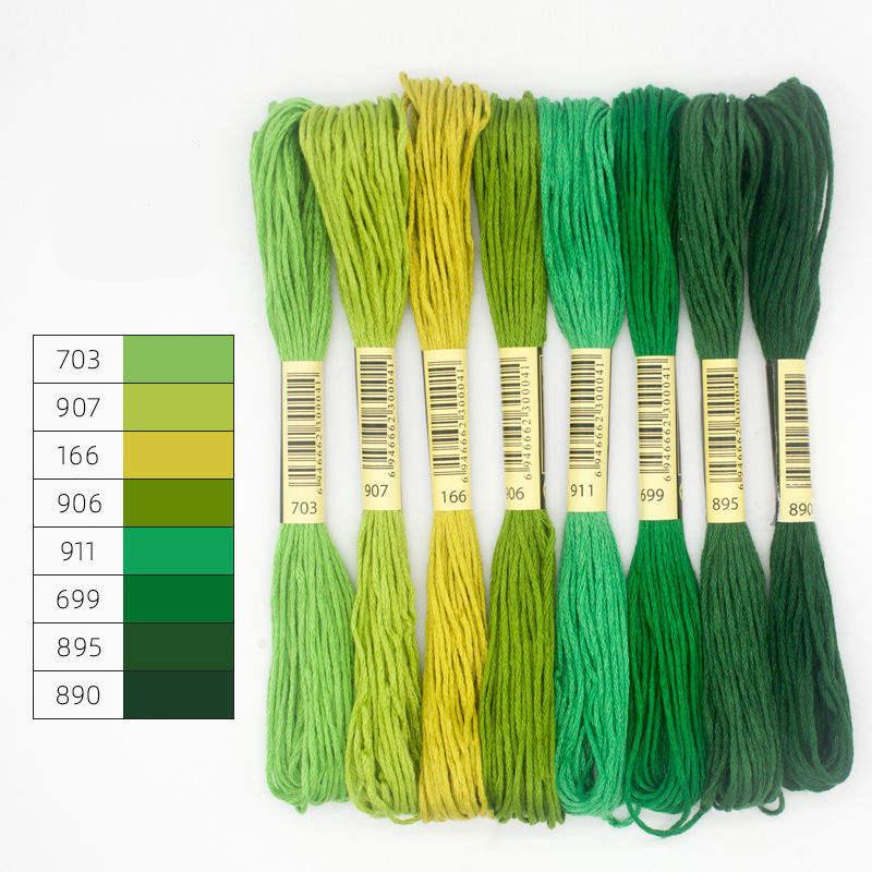 gradient color cross stitch thread, view 6 - MRSLM