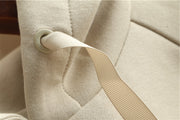 women's plain hooded drawstring sweater, view 4 - MRSLM
