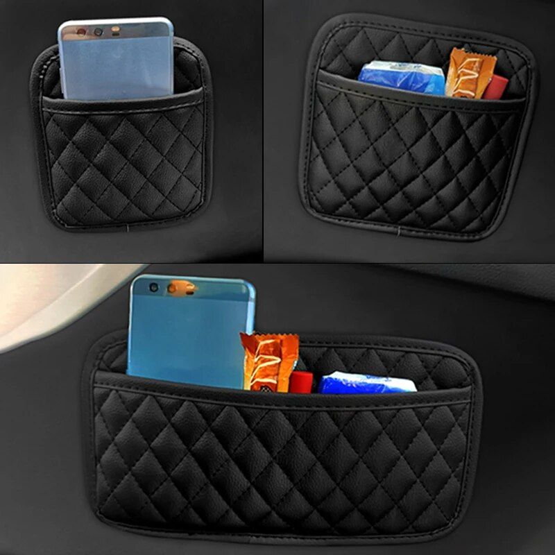 PU leather car pocket organizer, view 10 - MRSLM