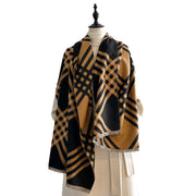 Cashmere-like tassel scarf, view 8 - MRSLM
