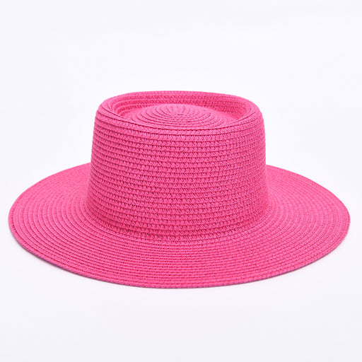 wide brim straw sun hat, view 2 - MRSLM