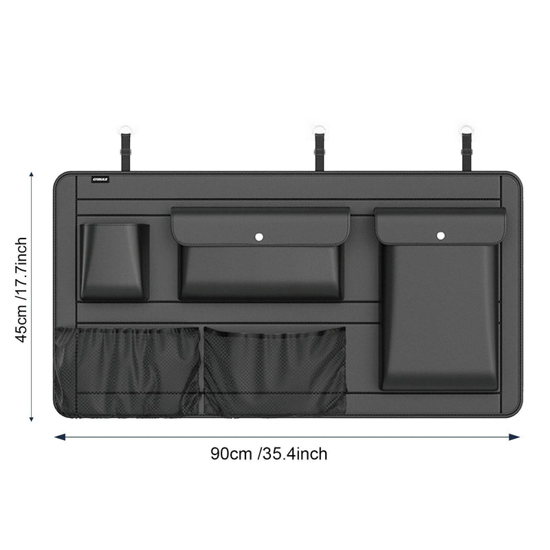 leather car storage organizer, view 5 - MRSLM