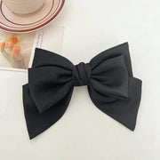 Satin bow hairpin hair clip, view 3 - MRSLM