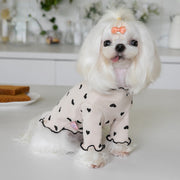 embroidered bear waffle pet vest, view 3 - MRSLM