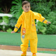 kids' dinosaur waterproof rain jumpsuit, view 4 - MRSLM
