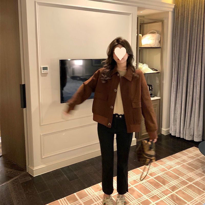 women's loose casual corduroy jacket, view 4 - MRSLM