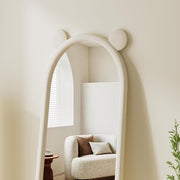 arched full-length flannel mirror, view 4 - MRSLM
