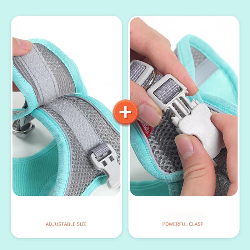 reflective dog harness vest, view 11 - MRSLM
