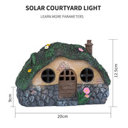 solar fairy garden shed statue light, view 9 - MRSLM