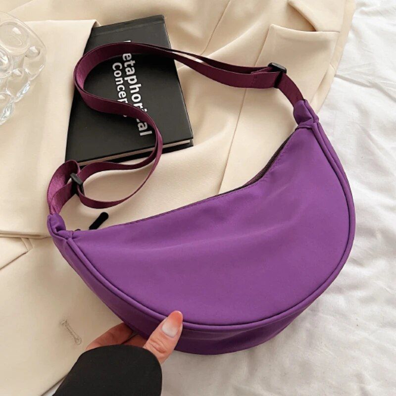 half moon crossbody bag, view 9 - MRSLM