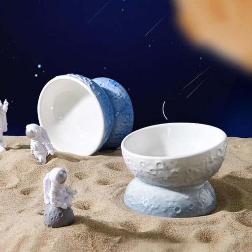 planet shape ceramic pet bowl - MRSLM