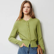 tassel edge slim fit cardigan - MRSLM