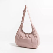 half moon puffer shoulder bag, view 9 - MRSLM